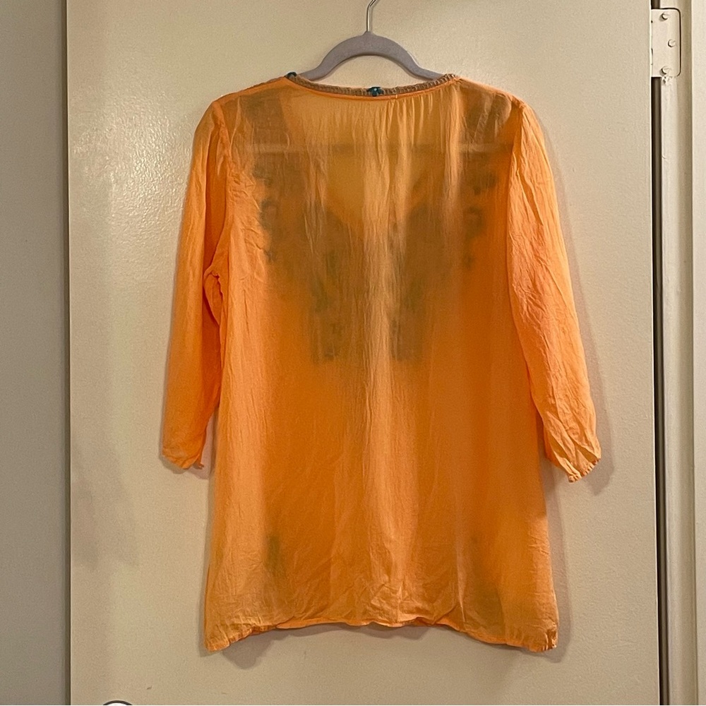 Johnny Was Embroidered Tropic Blouse View 4